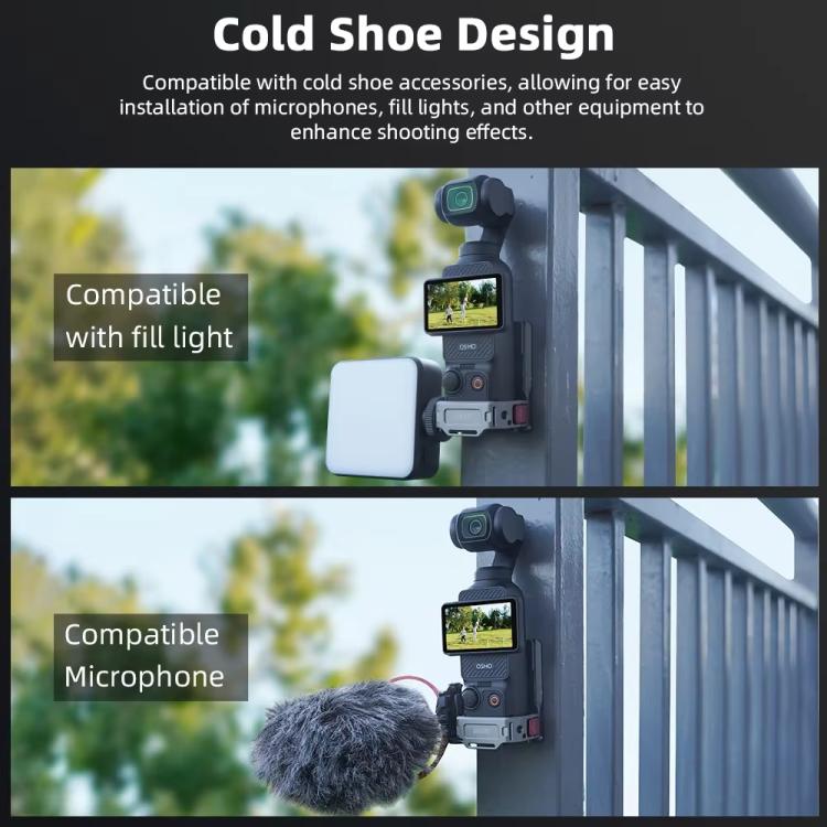 For DJI OSMO Pocket 3 BRDRC PO3005 Multi-functional Magnetic Base Expansion Back Clip Holder Adapter Bezel Accessory(Tarnish) - Mount & Holder by BRDRC | Online Shopping UK | buy2fix