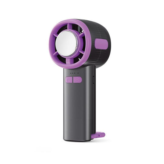 3-speed High Speed Digital Display Semiconductor Cooling Fan USB Portable Handheld Small Fan(Gray)
