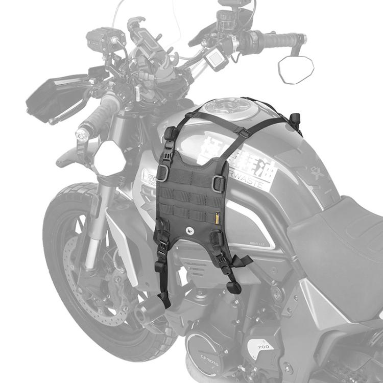 Rhinowalk MTR001B Outdoor Riding Motorcycle Fuel Tank Double-side Storage Hanging Bags(Black) - Bags & Luggages by Rhinowalk | Online Shopping UK | buy2fix
