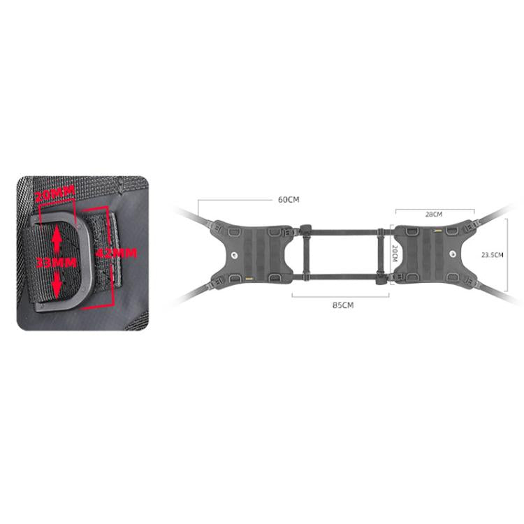 Rhinowalk MTR001B Outdoor Riding Motorcycle Fuel Tank Double-side Storage Hanging Bags(Black) - Bags & Luggages by Rhinowalk | Online Shopping UK | buy2fix