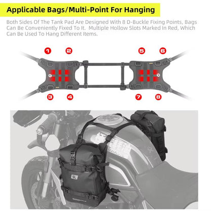 Rhinowalk MTR001B Outdoor Riding Motorcycle Fuel Tank Double-side Storage Hanging Bags(Black) - Bags & Luggages by Rhinowalk | Online Shopping UK | buy2fix