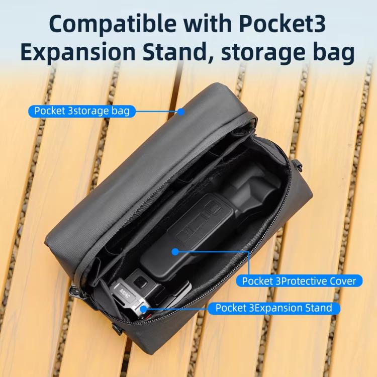 For DJI OSMO Pocket 3 BRDRC Lens Cap Camera Case Screen Protector Accessories(Black) - Case & Bags by BRDRC | Online Shopping UK | buy2fix