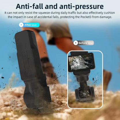 For DJI OSMO Pocket 3 BRDRC Lens Cap Camera Case Screen Protector Accessories(Black) - Case & Bags by BRDRC | Online Shopping UK | buy2fix