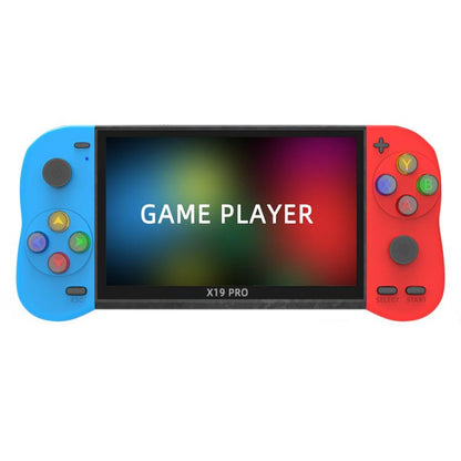 X19 Pro 5.1-inch Screen Handheld Game Console Supports AV TV Output With 8G Memory Card(Blue+Red) - Pocket Console by buy2fix | Online Shopping UK | buy2fix