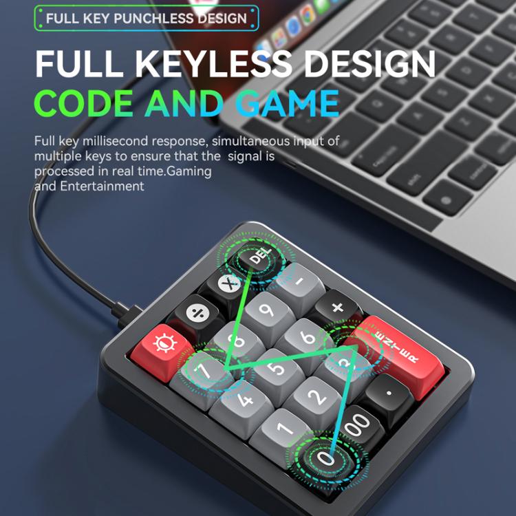 MKESPN K812 GASKET Aluminum Alloy RGB Hot-Swap Customized Wired Mini Mechanical Gaming Keyboard(Black) - Mini Keyboard by MKESPN | Online Shopping UK | buy2fix