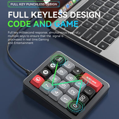 MKESPN K812 GASKET Aluminum Alloy RGB Hot-Swap Customized Wired Mini Mechanical Gaming Keyboard(Black) - Mini Keyboard by MKESPN | Online Shopping UK | buy2fix