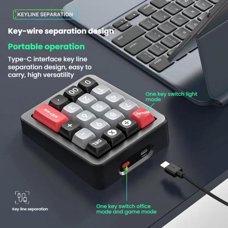 MKESPN K812 GASKET Aluminum Alloy RGB Hot-Swap Customized Wired Mini Mechanical Gaming Keyboard(White) - Mini Keyboard by MKESPN | Online Shopping UK | buy2fix