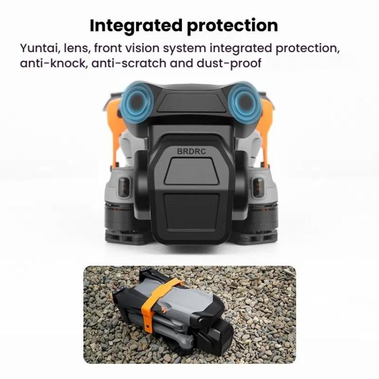 For DJI Air 3S BRDRC Lens Protective Cover Dustproof Anti-Knock Fixed Clip Gimbal Protector(Frosted Black) - Other by BRDRC | Online Shopping UK | buy2fix