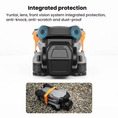 For DJI Air 3S BRDRC Lens Protective Cover Dustproof Anti-Knock Fixed Clip Gimbal Protector(Frosted Black) - Other by BRDRC | Online Shopping UK | buy2fix