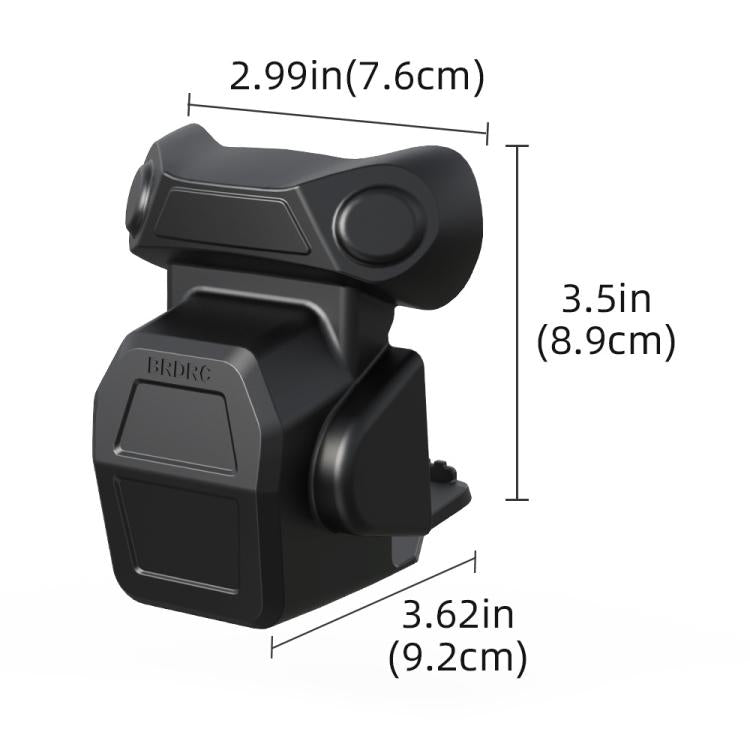 For DJI Air 3S BRDRC Lens Protective Cover Dustproof Anti-Knock Fixed Clip Gimbal Protector(Frosted Black) - Other by BRDRC | Online Shopping UK | buy2fix