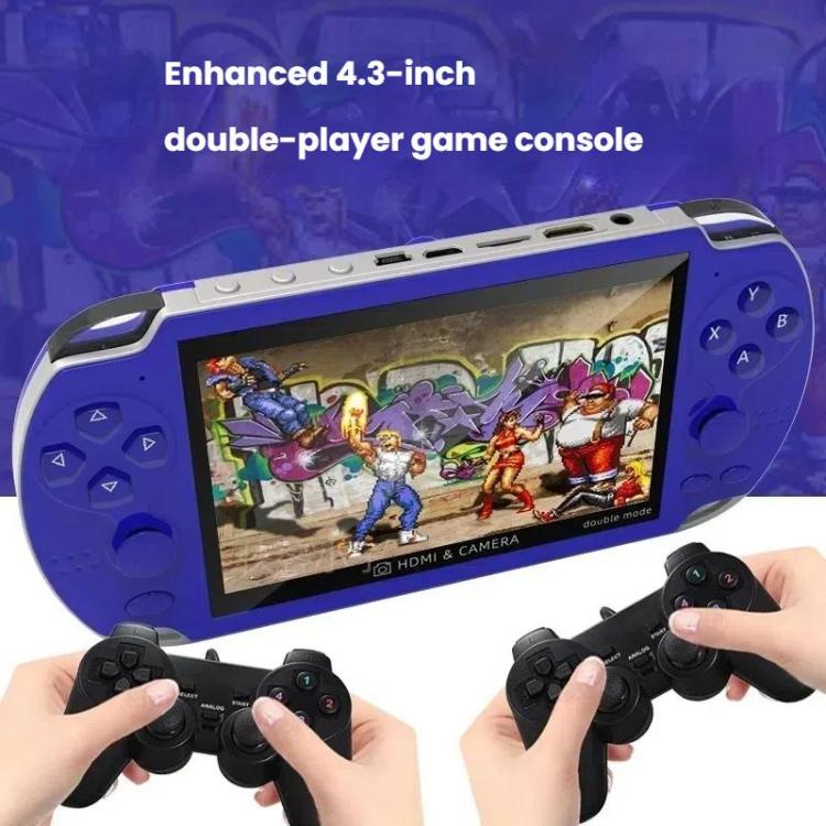 A3 4.3-Inch Handheld Game Console With Camera Supports Dual Handles/TV Output/10 Simulators Built In 8G(White) - Pocket Console by buy2fix | Online Shopping UK | buy2fix