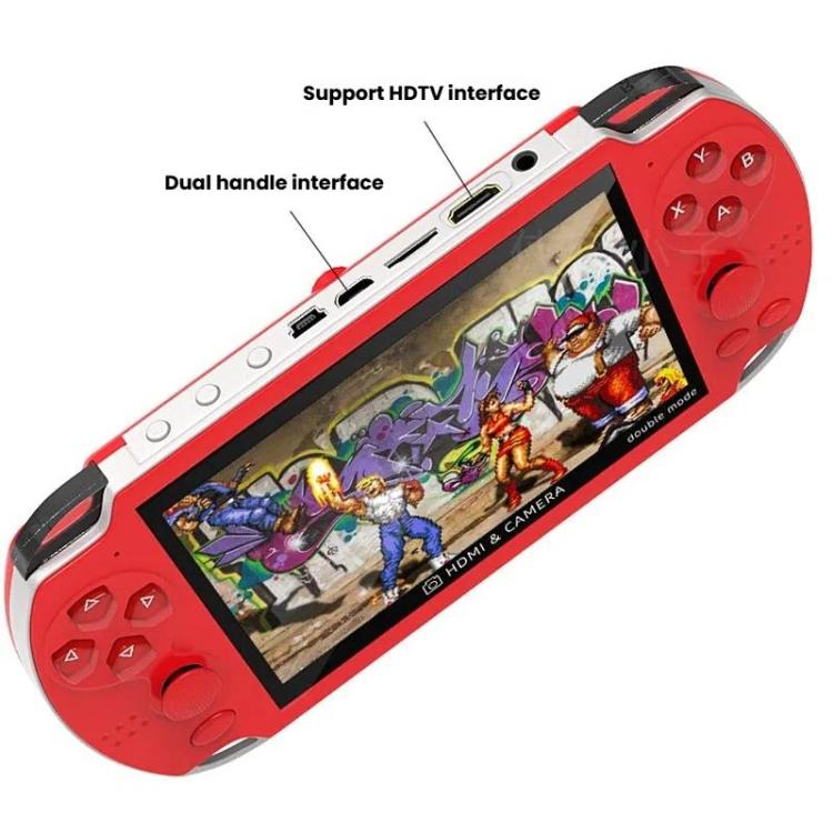 A3 4.3-Inch Handheld Game Console With Camera Supports Dual Handles/TV Output/10 Simulators Built In 8G(Blue) - Pocket Console by buy2fix | Online Shopping UK | buy2fix