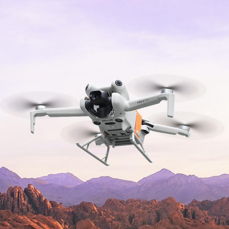 For DJI Mini 4 Pro BRDRC Booster Landing Gear Folding Strap Kickstand(Gray) - Mount & Holder by BRDRC | Online Shopping UK | buy2fix