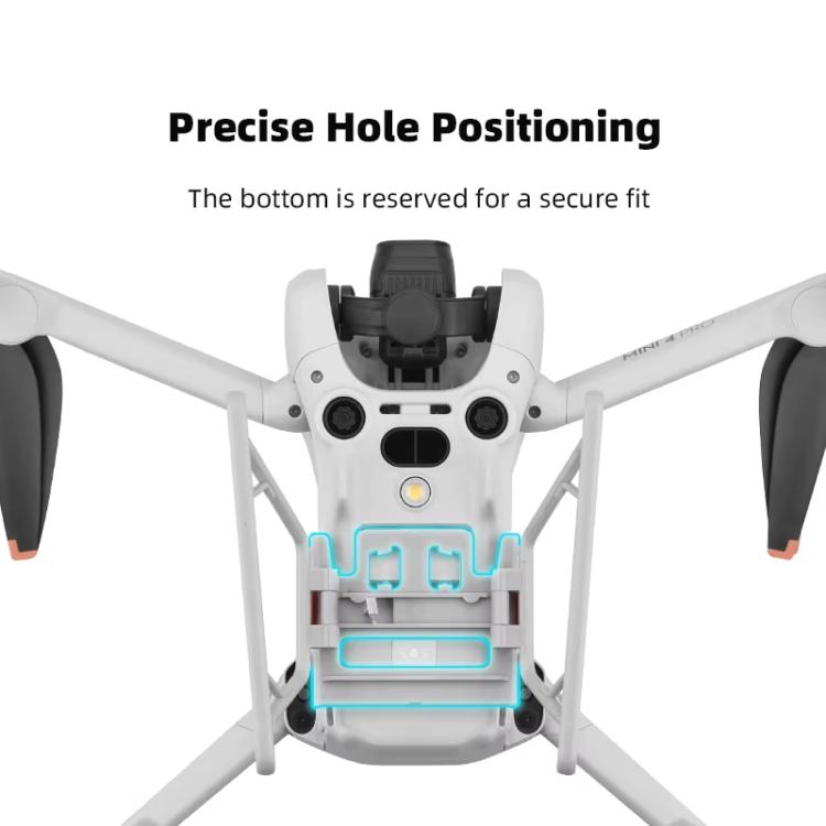 For DJI Mini 4 Pro BRDRC Booster Landing Gear Folding Strap Kickstand(Orange) - Mount & Holder by BRDRC | Online Shopping UK | buy2fix