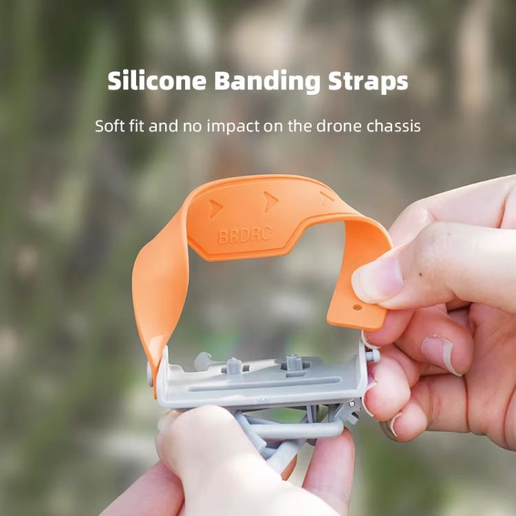 For DJI Mini 4 Pro BRDRC Booster Landing Gear Folding Strap Kickstand(Gray) - Mount & Holder by BRDRC | Online Shopping UK | buy2fix
