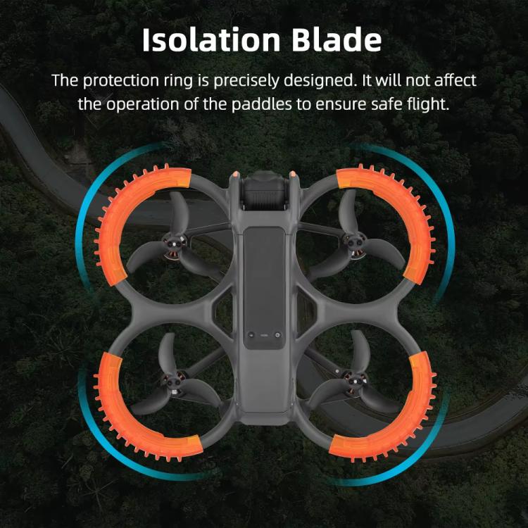For DJI Avata 2 BRDRC 4pcs Paddle Protection Bumper Rings(Green) - Cases & Bags by BRDRC | Online Shopping UK | buy2fix