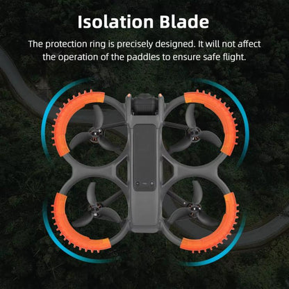 For DJI Avata 2 BRDRC 4pcs Paddle Protection Bumper Rings(Orange) - Cases & Bags by BRDRC | Online Shopping UK | buy2fix