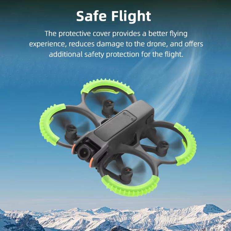 For DJI Avata 2 BRDRC 4pcs Paddle Protection Bumper Rings(Orange) - Cases & Bags by BRDRC | Online Shopping UK | buy2fix