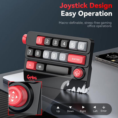 MKESPN RGB Hot Swap Wired Mechanical Keyboard Rocker Knob Programming Macro Custom Gaming Keyboard(Black) - Mini Keyboard by MKESPN | Online Shopping UK | buy2fix