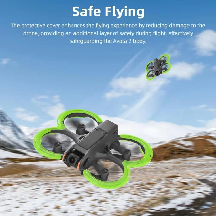 For DJI Avata 2 BRDRC Integrated Paddle Protector One-piece Bumper Ring(Green) - Cases & Bags by BRDRC | Online Shopping UK | buy2fix