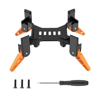 For DJI Avata 2 BRDRC Folding Height Enhanced Landing Gear Gimbal Protective Kickstand(Black Orange) - Mount & Holder by BRDRC | Online Shopping UK | buy2fix