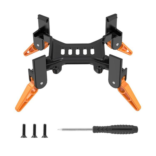 For DJI Avata 2 BRDRC Folding Height Enhanced Landing Gear Gimbal Protective Kickstand(Black Orange) - Mount & Holder by BRDRC | Online Shopping UK | buy2fix