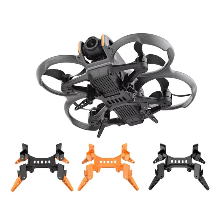 For DJI Avata 2 BRDRC Folding Height Enhanced Landing Gear Gimbal Protective Kickstand(Black Orange) - Mount & Holder by BRDRC | Online Shopping UK | buy2fix