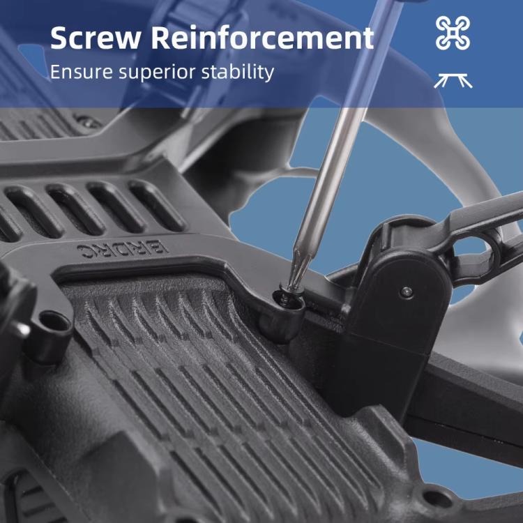 For DJI Avata 2 BRDRC Folding Height Enhanced Landing Gear Gimbal Protective Kickstand(Black) - Mount & Holder by BRDRC | Online Shopping UK | buy2fix