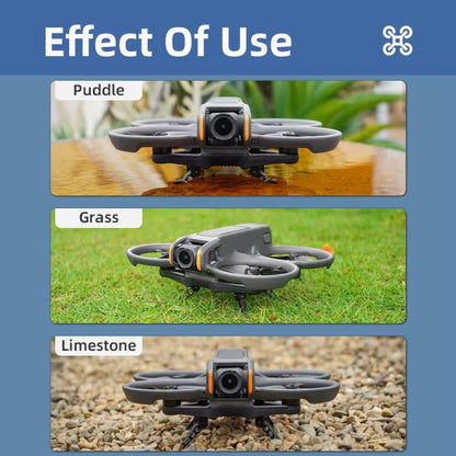 For DJI Avata 2 BRDRC Folding Height Enhanced Landing Gear Gimbal Protective Kickstand(Black) - Mount & Holder by BRDRC | Online Shopping UK | buy2fix