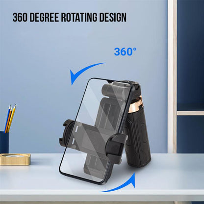 Pocket Mini Selfie Stick 3 In 1 Extendable Grip Phone Tripod With Bluetooth Remote Control(Black) - Stand by buy2fix | Online Shopping UK | buy2fix