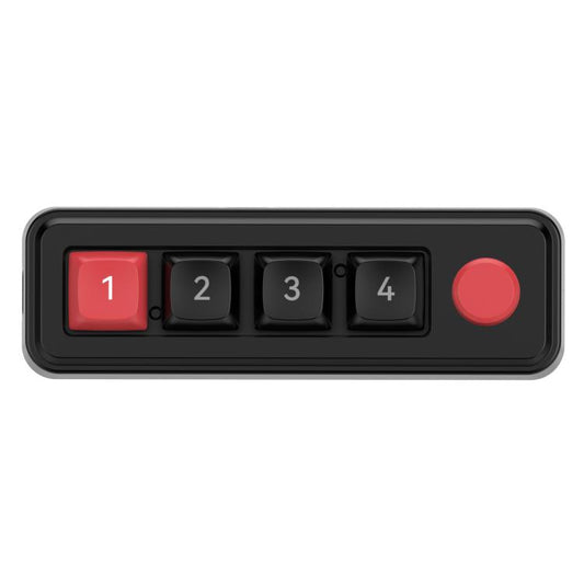 MKESPN 4-Key Macro Programmable Mechanical Gaming Keyboard With Dual USB-C Ports Hot-Swappable RGB Backlit 816A Black - Wired Keyboard by MKESPN | Online Shopping UK | buy2fix