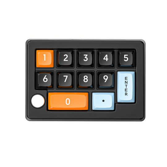 MKESPN W908 Wireless Tri-Mode Hot-Swappable Macro-Defined RGB Backlit Gaming Mechanical Keypad(Black)
