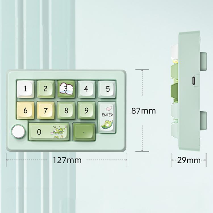 MKESPN W908 Wireless Tri-Mode Hot-Swappable Macro-Defined RGB Backlit Gaming Mechanical Keypad(White) - Mini Keyboard by MKESPN | Online Shopping UK | buy2fix
