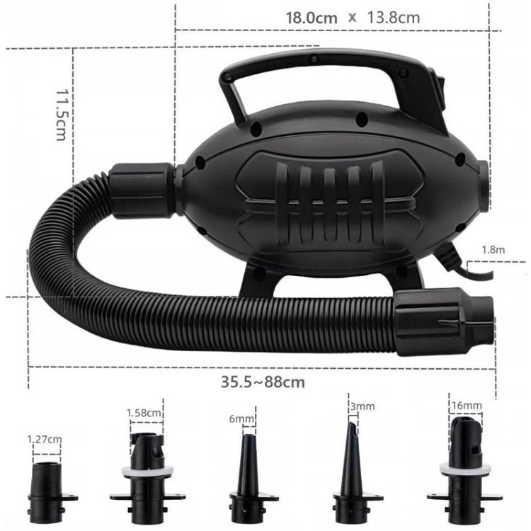 GLD-602 600W Home Brushed Mat High Power AC Electrical Inflatable Pump EU Plug - Inflatable Pump by buy2fix | Online Shopping UK | buy2fix