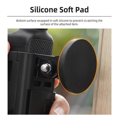 6pcs /Set For DJI Osmo Pocket 3 Flymile Magnetic Bracket Fixed Base Back Clip Adapter Bezel Accessories - Mount & Holder by Flymile | Online Shopping UK | buy2fix