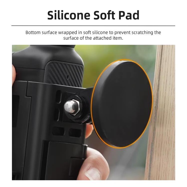 4pcs /Set For DJI Osmo Pocket 3 Flymile Magnetic Bracket Fixed Base Back Clip Adapter Bezel Accessories - Mount & Holder by Flymile | Online Shopping UK | buy2fix