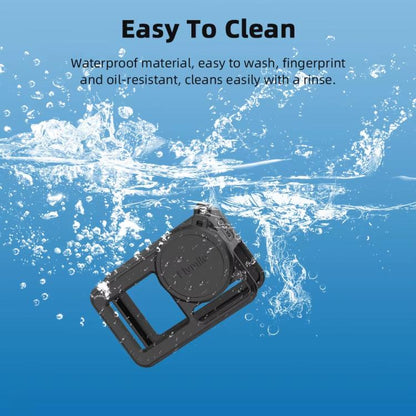 For DJI Osmo Action 3 / 4 / 5 Pro Flymile Silicone Cover Sport Camera Lens Drop Cases(Black) - Case & Bags by Flymile | Online Shopping UK | buy2fix