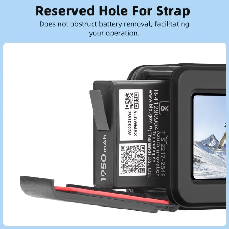 For DJI Osmo Action 3 / 4 / 5 Pro Flymile Silicone Cover Sport Camera Lens Drop Cases(Blue) - Case & Bags by Flymile | Online Shopping UK | buy2fix