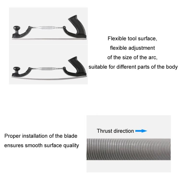 Body Sheet Metal Data Restoration Grinding File, Specifications: Tool Holder + Curved Blade Middle Teeth - Sheet Metal Tools by buy2fix | Online Shopping UK | buy2fix