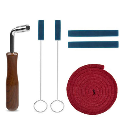 Piano Tuning Tool Set Tuning Stop Tape Wrench Musical Instrument Accessories, Style: Blue 6pcs / Set - Keyboard Accessories by buy2fix | Online Shopping UK | buy2fix