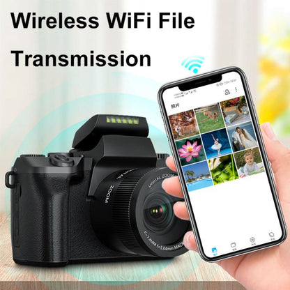 FSD-W5 4-Inch Touch Screen WiFi Transmission 4K HD Digital Camera Student Photo SLR(Black) - Children Cameras by buy2fix | Online Shopping UK | buy2fix