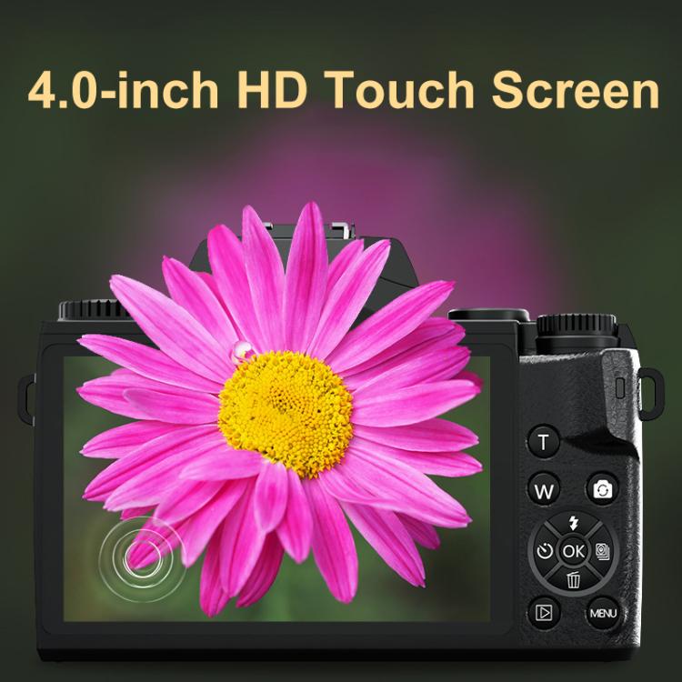 FSD-W5 4-Inch Touch Screen WiFi Transmission 4K HD Digital Camera Student Photo SLR(Black) - Children Cameras by buy2fix | Online Shopping UK | buy2fix