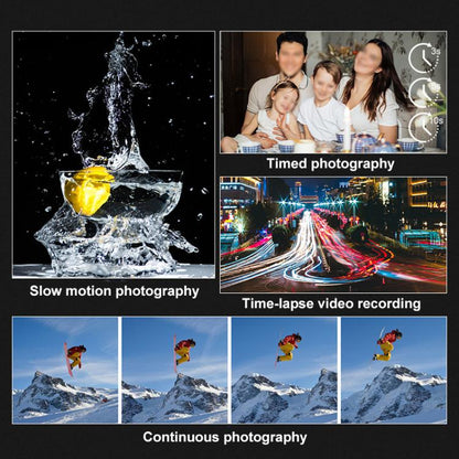 FSD-W5 4-Inch Touch Screen WiFi Transmission 4K HD Digital Camera Student Photo SLR(Black) - Children Cameras by buy2fix | Online Shopping UK | buy2fix