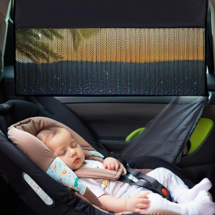 Universal Magnetic Car Sunshade Double Splicing Design Breathable Car Curtains, Style: Vertical Splicing Left Rear - Sound & Heat Insulation Cotton by buy2fix | Online Shopping UK | buy2fix