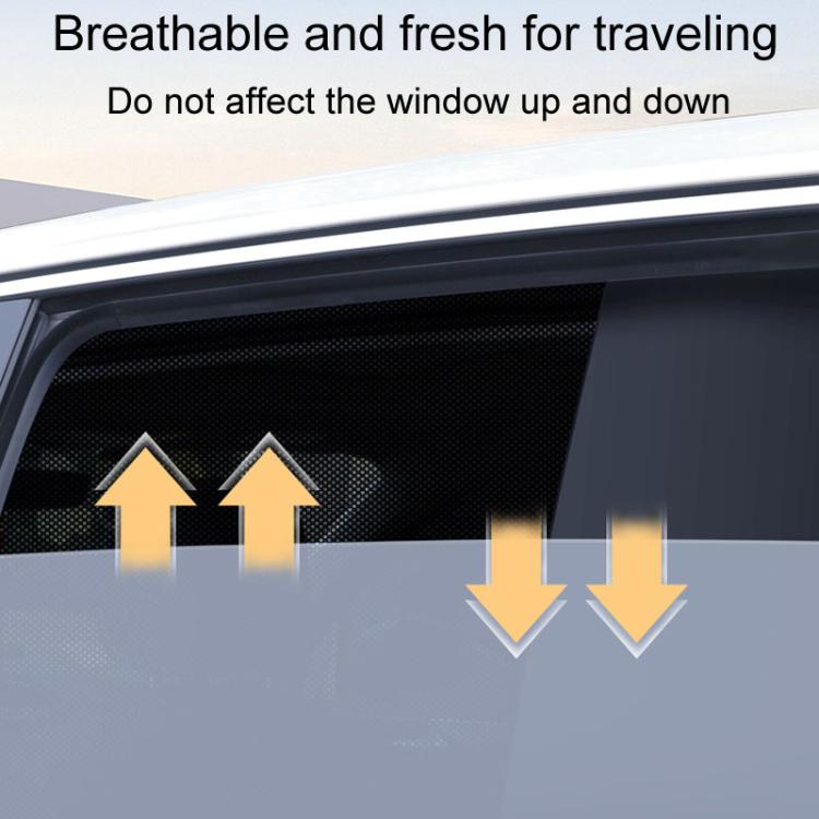 Universal Magnetic Car Sunshade Double Splicing Design Breathable Car Curtains, Style: Horizontal Splicing Driver - Sound & Heat Insulation Cotton by buy2fix | Online Shopping UK | buy2fix
