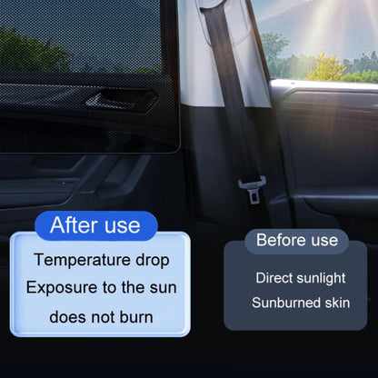 Universal Magnetic Car Sunshade Double Splicing Design Breathable Car Curtains, Style: Vertical Splicing Left Rear - Sound & Heat Insulation Cotton by buy2fix | Online Shopping UK | buy2fix