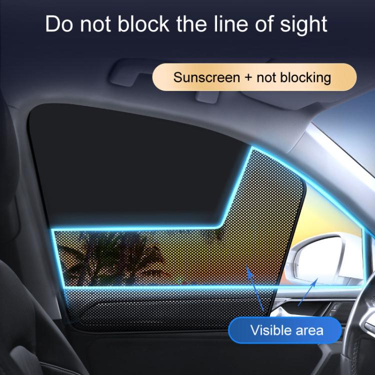 Universal Magnetic Car Sunshade Double Splicing Design Breathable Car Curtains, Style: Vertical Splicing Driver - Sound & Heat Insulation Cotton by buy2fix | Online Shopping UK | buy2fix