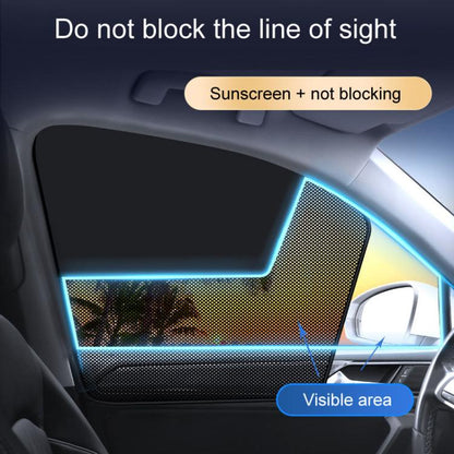 Universal Magnetic Car Sunshade Double Splicing Design Breathable Car Curtains, Style: Vertical Splicing Left Rear - Sound & Heat Insulation Cotton by buy2fix | Online Shopping UK | buy2fix