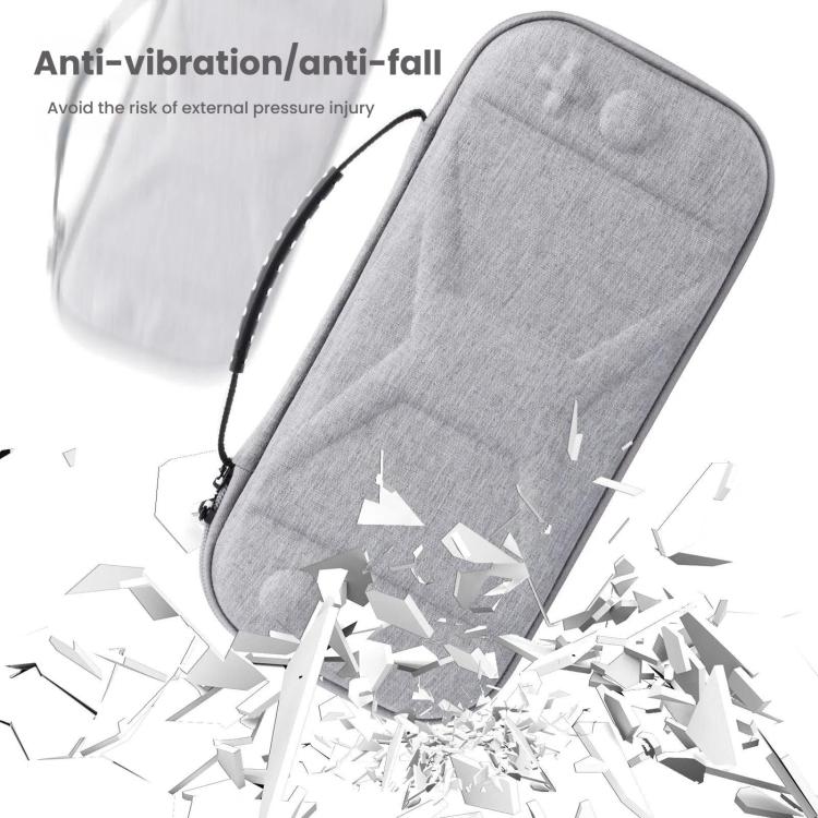 For Nintendo Switch 2 Game Console Storage Bag EVA Fabric Handbag(Silver Gray) - Bags by buy2fix | Online Shopping UK | buy2fix