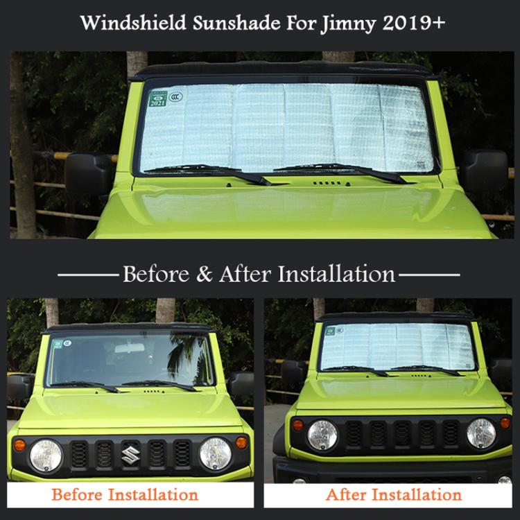 122 x 45cm For Suzuki Jimny2019+ Automobile Windshield Sunshade Interior Modification Heat Insulation Sun Visor - Window Foils & Solar Protection by buy2fix | Online Shopping UK | buy2fix